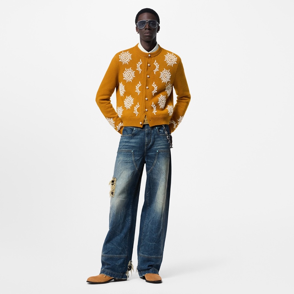 Unisex, oversized, Louis Vuitton Washed Denim Workwear Pants